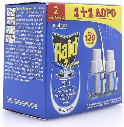 Raid Nachfüll-Flüssigkeitsflasche für Mücken 36ml 2cm Ohne Duft