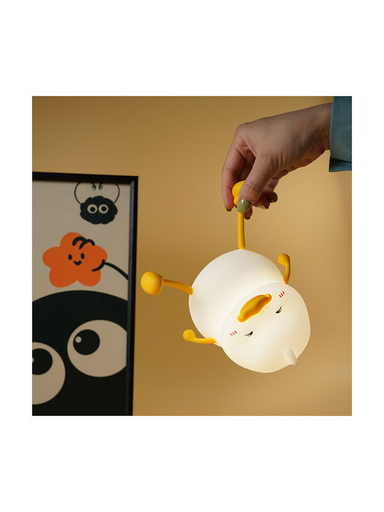 ARlight Lumini LED Lampă portabilă pentru copii Atingere Alb 14x12x12εκ.