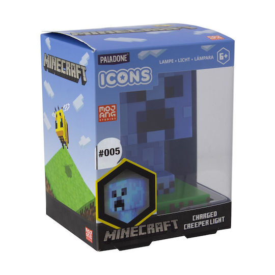 Paladone Kids Decorative Lamp Minecraft Creeper Blue 11εκ.