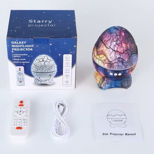 Led Παιδικό Φωτιστικό Projector Μωβ 15x11cm