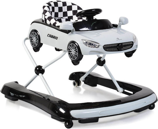 Cangaroo Cabrio Baby Walker with Music for 6+ Months Gray