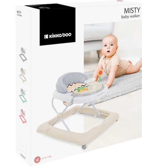 Kikka Boo Baby Walker with Music for 6+ Months Green