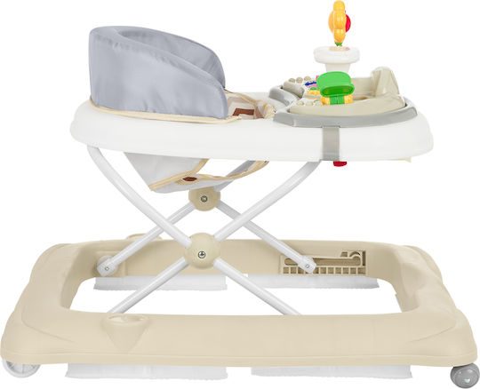 Kikka Boo Baby Walker with Music for 6+ Months Beige