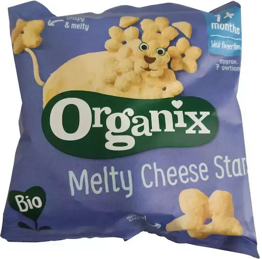 Organix Cheese Puffs Stars with Flavor Cheese Sugar Free 20gr for 7+ months