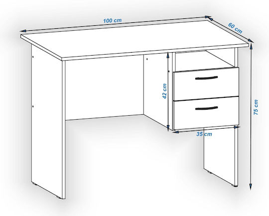 Παιδικό Γραφείο Μπεζ 100x60x75cm
