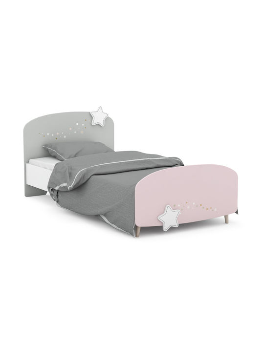 Liana Kinderschreibtisch aus Melamin White-Pink 113.2x50x94.5cm