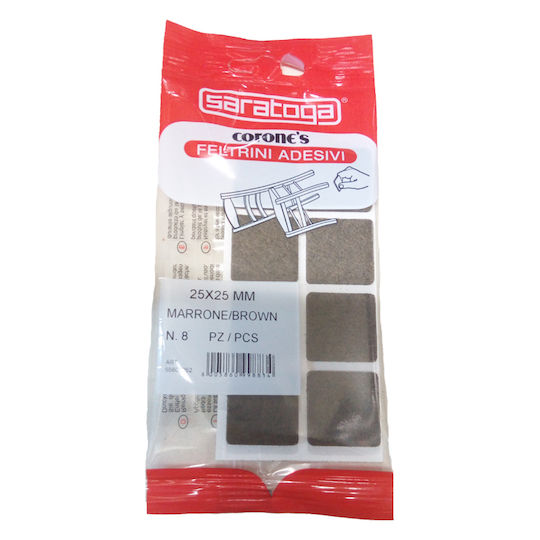 Saratoga Möbelsocken Quadratische mit Aufkleber 50x50mm 8Stück 09084004