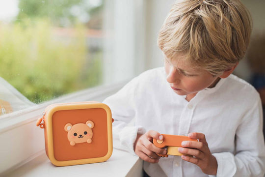 The Zoofamily Zoo Friends Bear Παιδική Φωτογραφική Μηχανή 32MP Πορτοκαλί