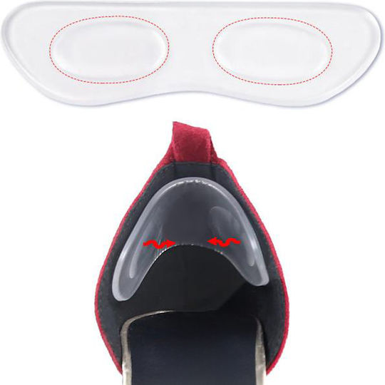 Set 2 Heel Protectors 3d Cushions Silicone Self-adhesive Zenifique Transparent