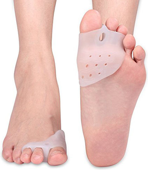 Set 2 Zenifique Bunion Protectors Toe Separators Cushion Made Silicone White