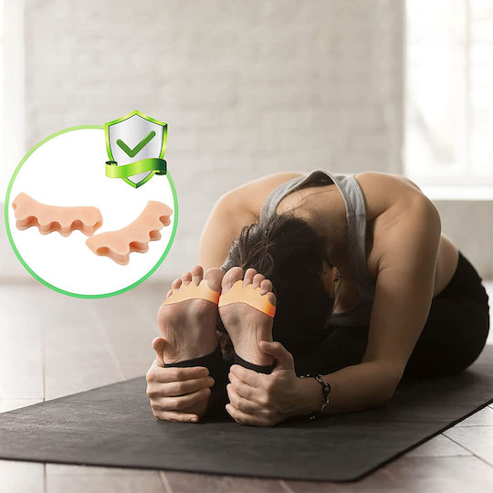 Set 2 Protectoare Pentru Bătături Zenifique Separator 5 Degete Silicon Bej