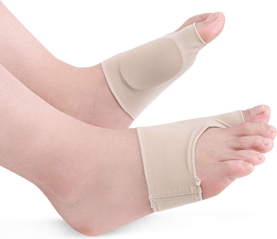 Set 2 Protectoare Pentru Bunion Din Silicon Șosete Bej Mărimea 41-45