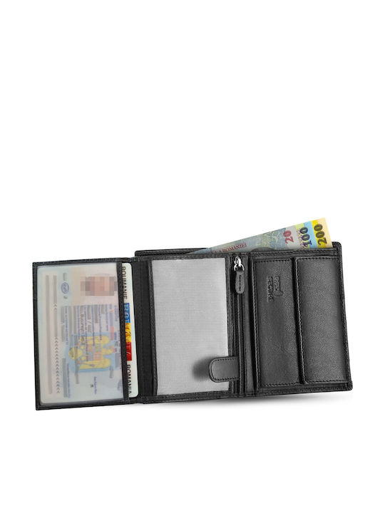 Σετ Δερμάτινο Ανδρικό Πορτοφόλι με RFID Μαύρο