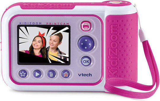 Vtech Kidizoom Print Scrapbook Bundle Cameră Foto pentru Copii cu Imprimare Termică Roz