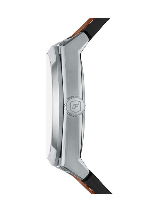 Fossil Trei Ceasuri Barbat 42mm Baterie cu Maro Brățară din Metal