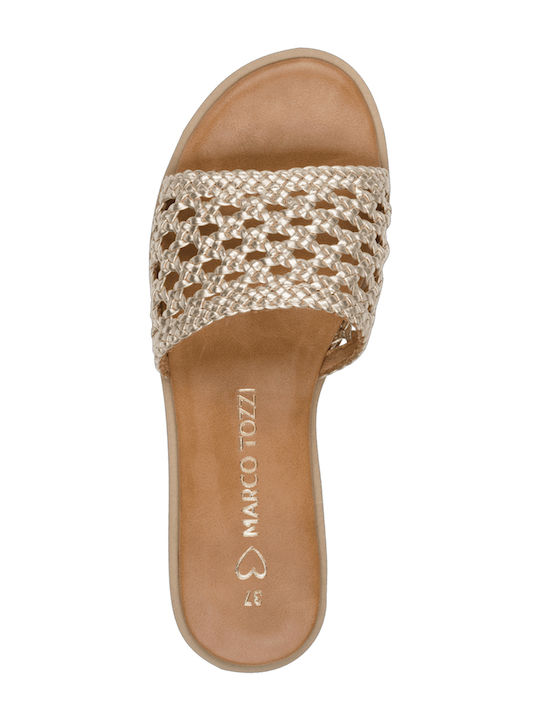 Women's Flat Sandals Anatomic in Gold Color