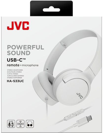 JVC HA-S33UC Cu fir On Ear Căști Albe