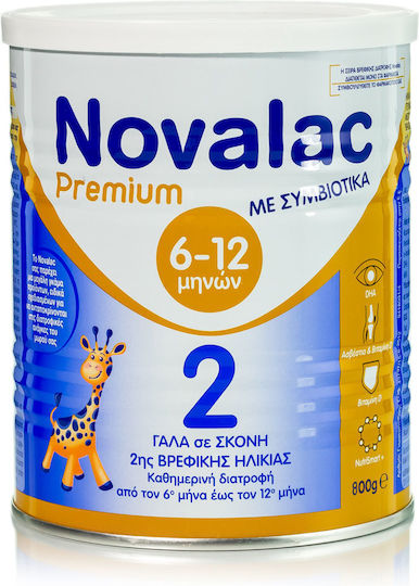 Novalac Milk Powder Premium 2 for 6m++ Months 800gr