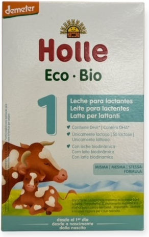 Holle Γάλα σε Σκόνη Αγελαδινό με DHA No 1 Χωρίς Γλουτένη για 0+ Μηνών 400gr