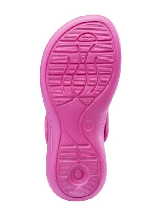 Women's Flip Flops Style Sandals in Fuchsia Color