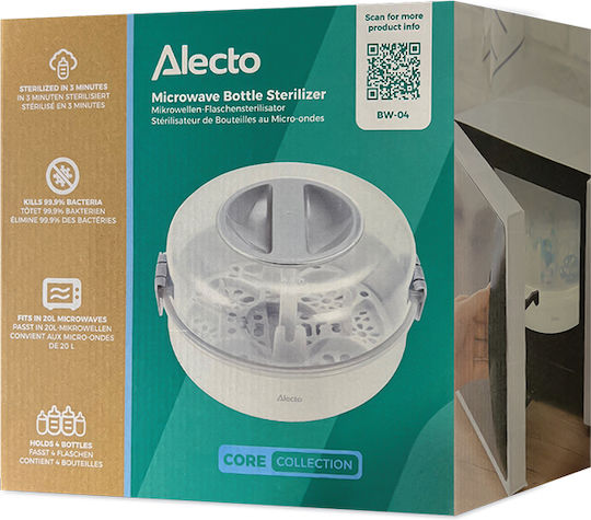Alecto Baby Microwave Baby Sterilizer for 4 Bottles