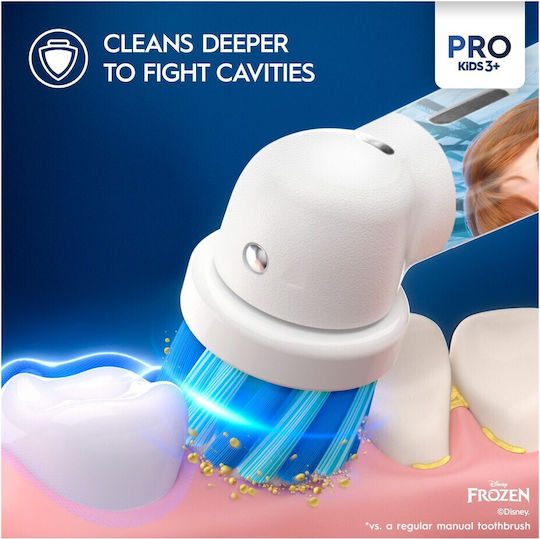 Oral-B Vitality Pro Children's Electric Toothbrush with Chronograph for 3+ Years Frozen with Replacement Heads