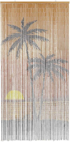 vidaXL Bamboo Door Curtain Multicolour 90x220cm 4017444