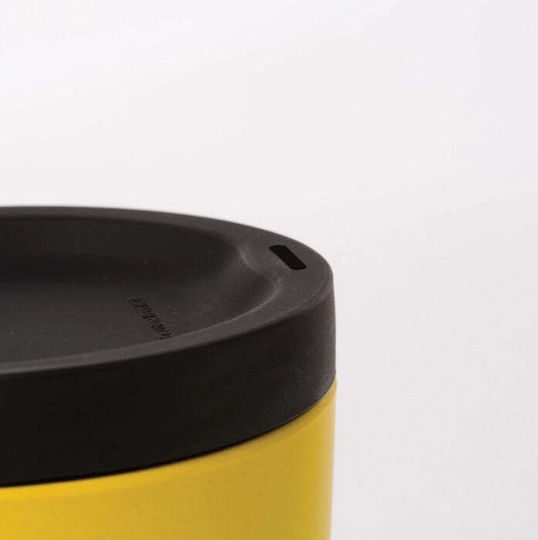 Ekobo Lid for Cup made of Silicone 8cm in Black Color 72958 1pcs