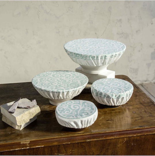 Nima Lotus Fabric Container Cover in Green Color