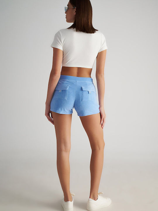 Women's Terry Activewear Shorts Blue