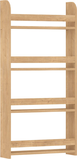 Детски Стелаж За Стена Бежов 60x15x120см