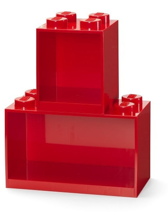Kinderregal Lego Wandhalterung Rotes 31.8x16x21cm