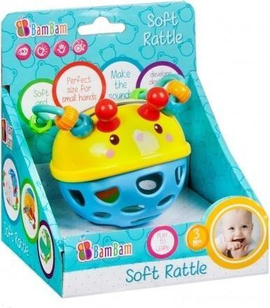 BamBam Zornăitoare Soft Rattle pentru 3++ Luni