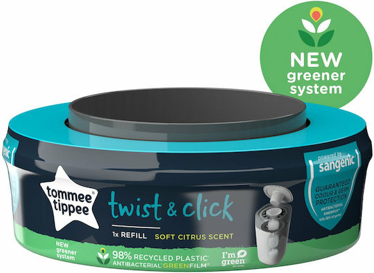 Tommee Tippee Twist & Click Replacement Bag for Bin White