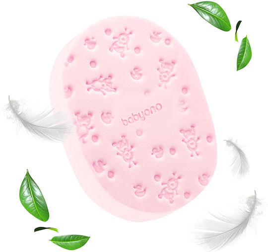 Babyono Baby-Badeschwamm Pink 1Stück