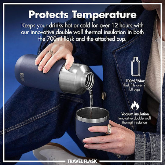 Ion8 700ml/luma Flask & Ποτήρι Θερμός Navy