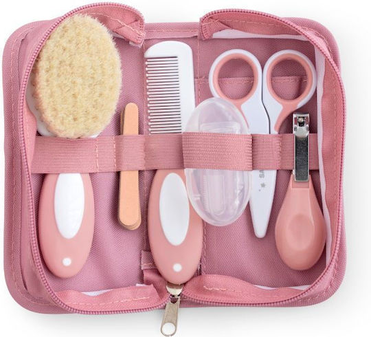 Saro Babybürste & Kamm Rosa 6Stück