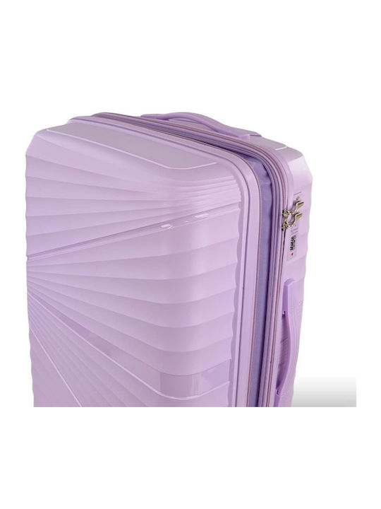 Ormi Ormi Hard Lila Travel Suitcases Max Height 75cm with 4 Wheels Set of 3