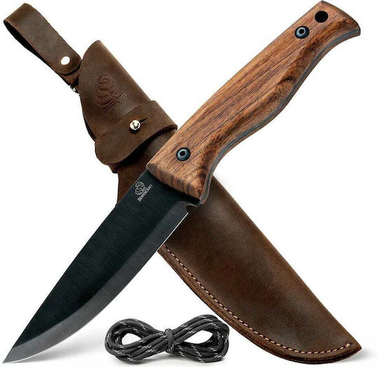 Beaver Craft Кафяв Нож с Кожен Калъф