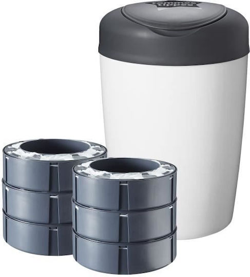 Tommee Tippee Simplee Coș De Gunoi Pentru Păpuși Alb 7 Bucăți