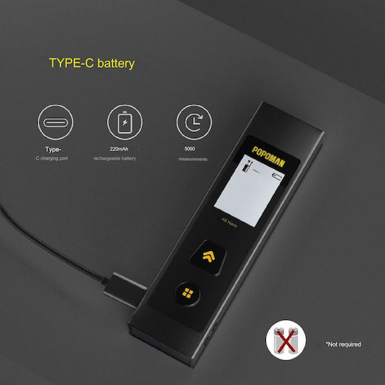 Laser Distance Meter X001RSS6RL with Range up to 30m