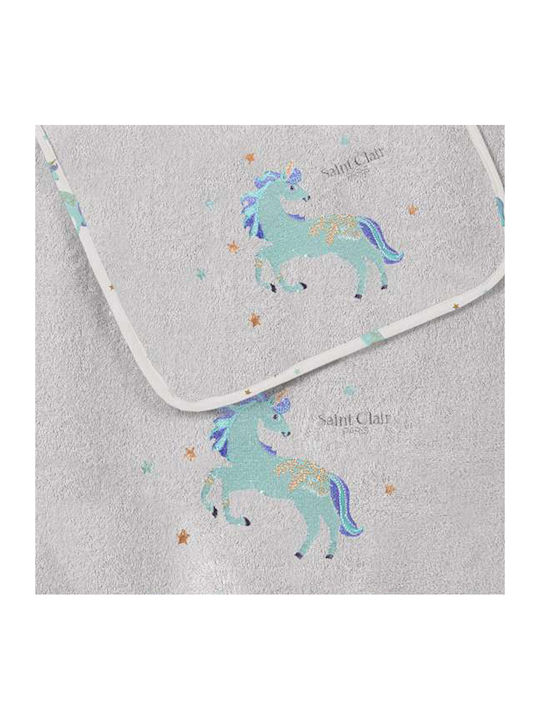 Saint Clair Set of baby towels 2pcs Pinto Aqua Weight 400gr/m²