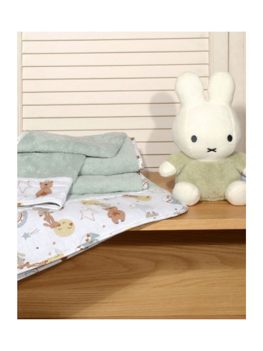 Baby Oliver Set de prosoape pentru copii 2pcs Haki De greutate 450gr/m²