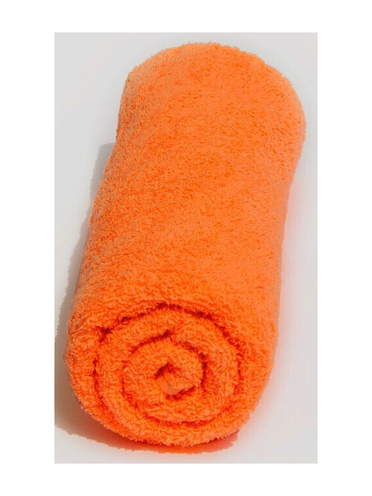 Carbotex Βρεφική Πετσέτα Προσώπου/Χεριών Πορτοκαλί 30x50cm
