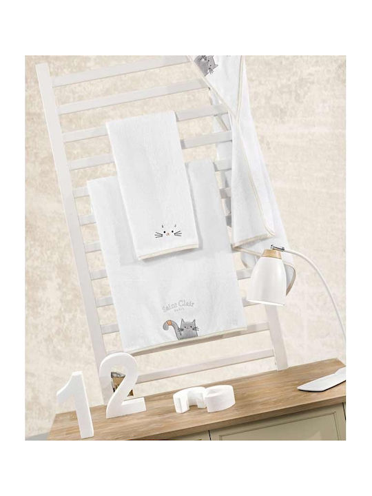 Saint Clair Set of baby towels 2pcs Max White Weight 450gr/m²