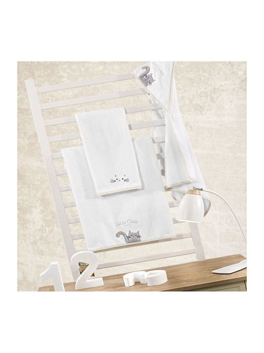 Saint Clair Set of baby towels 2pcs Max White Weight 450gr/m²