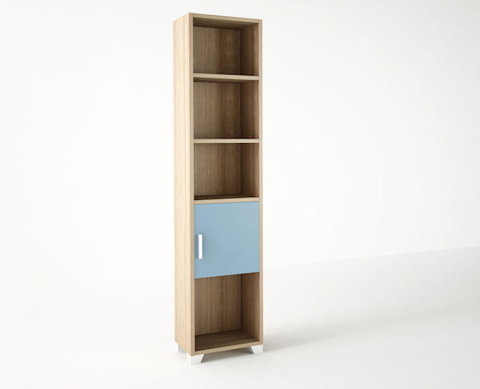 No 13 Bücherregal Boden Oak-Ciel 40x30x180cm