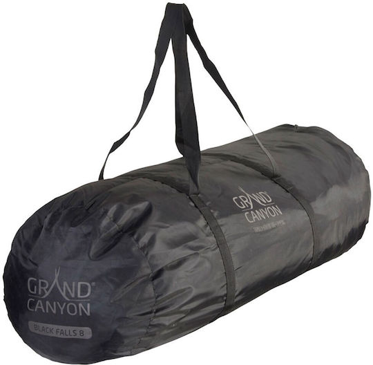 Grand Canyon Black Falls 8 Camping Tent Teepee Black 4 Seasons For 8 People 500x500x300cm