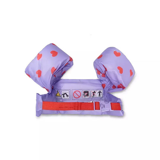 Swim Essentials Swimming Armbands from Foam 2-6 years with Chest Support Flower Hearts