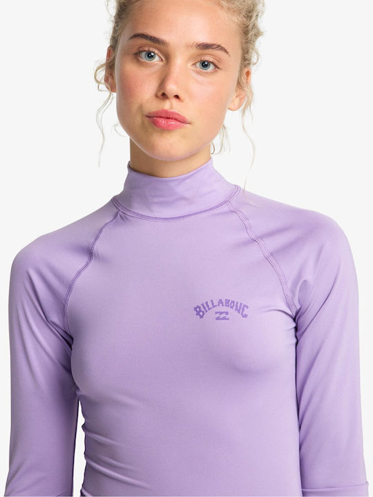 Billabong Tropic Surf UPF 50+ Дамска Дълъг Ръкав Слънцезащитна Блуза Лилава